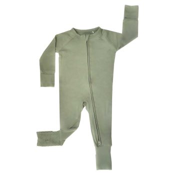 Sage-Zippered-Romper