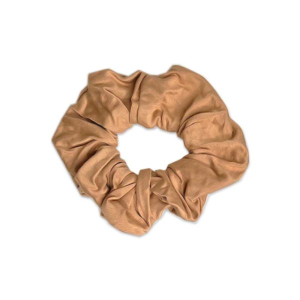 Tiny Knot Co scrunchies on a white background.