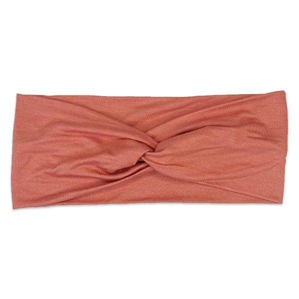 A Goldie - Women's Bamboo Headwrap from Tiny Knot Co with a knot on it.