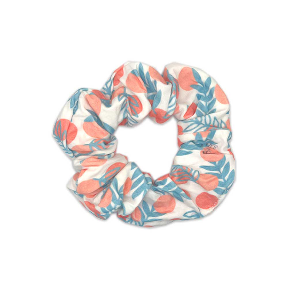 A floral pattern headwrap collaboration by The Mejia Family and Tiny Knot Co.